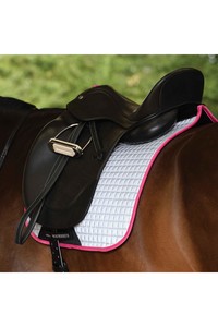 Weatherbeeta Reflective Prime Dressage Saddle Pad Silver / Pink 1007118