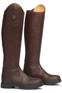 Mountain Horse Damen Wild Fluss Lang Reiten Stiefel LRB - Brown